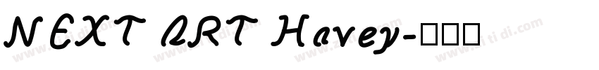 NEXT ART Havey字体转换